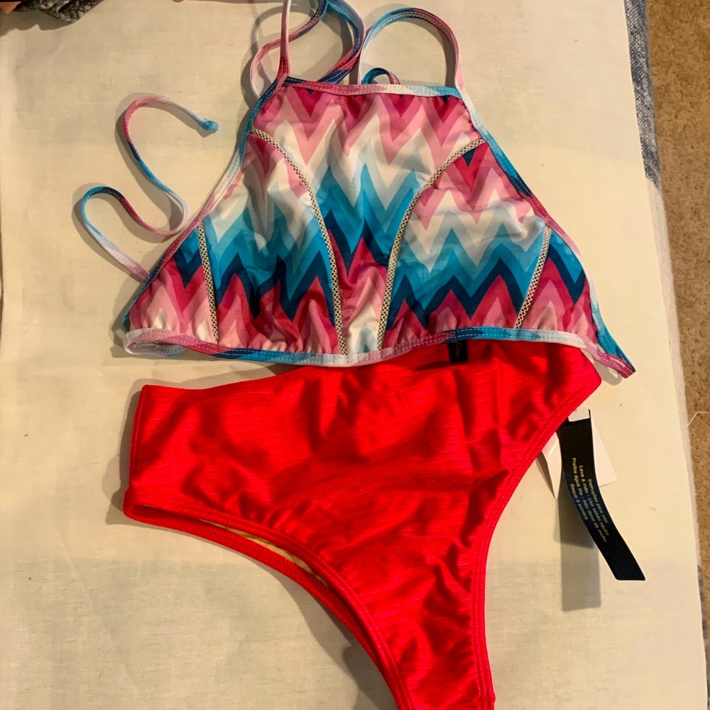 Brazilian halter bikini set